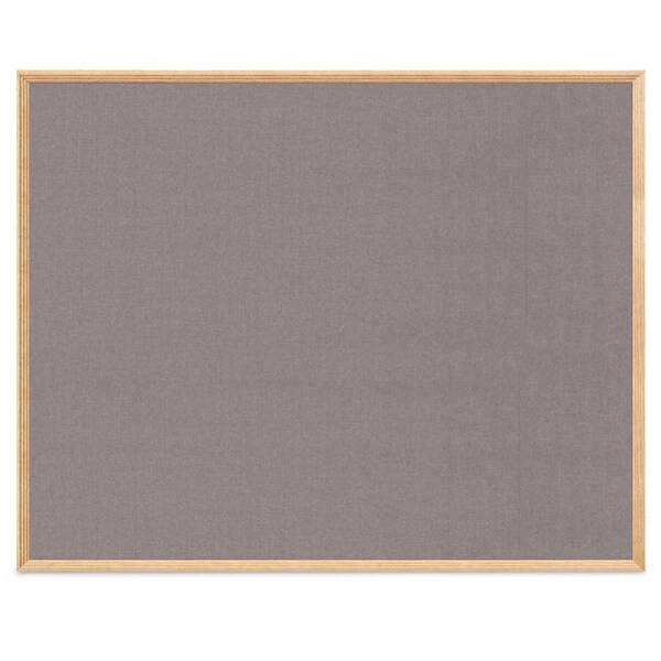 United Visual Products Wood Combo Board, 36"x48", Cherry/White Porcelain & Rubber UVDECORK4836OAK-CHERRY-WHTPORC-RUBBER - main